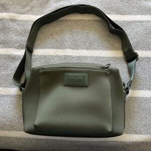 Dagne Dover Micah Neoprene Crossbody- Dark moss